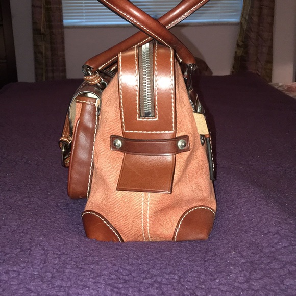 Dooney & Bourke Classic Fabric and Leather Bag - Picture 5 of 10